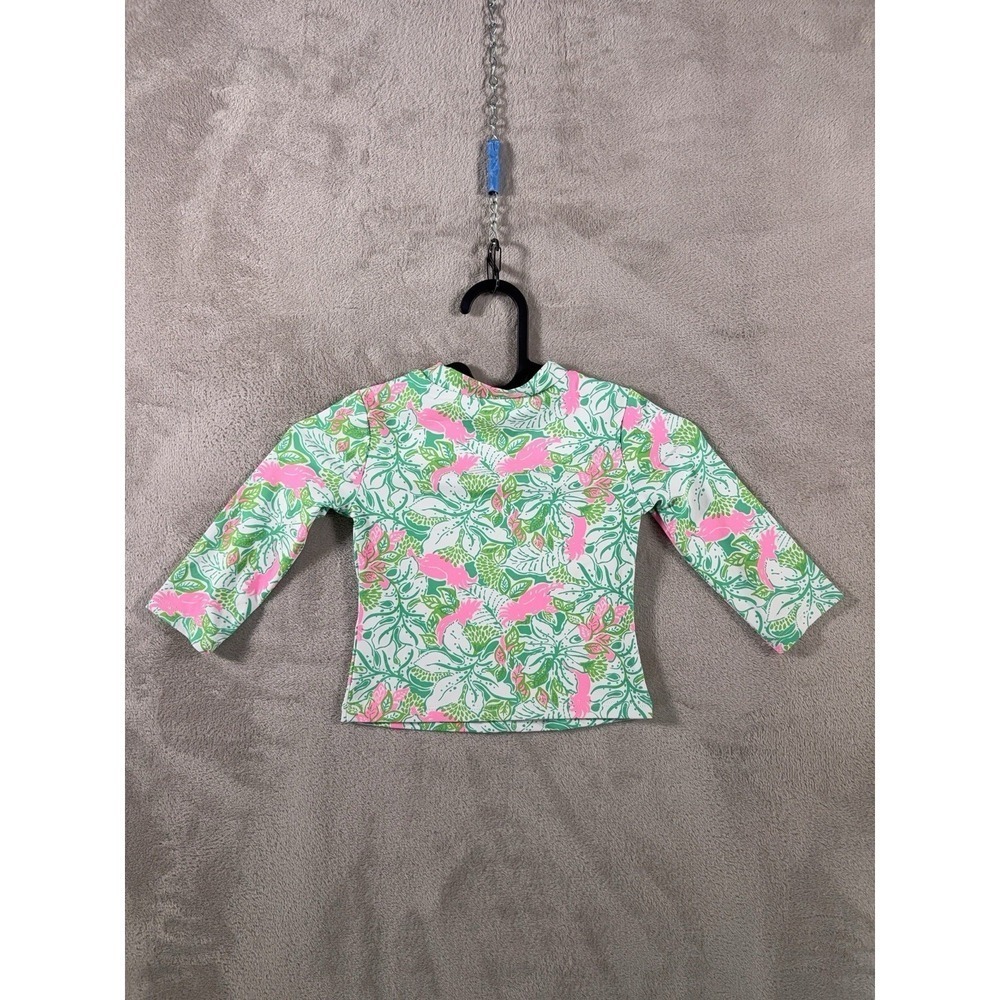 Lilly Pulitzer Swim Shirt Girls 3 Multicolor Floral UPF 50+ Rash Guard